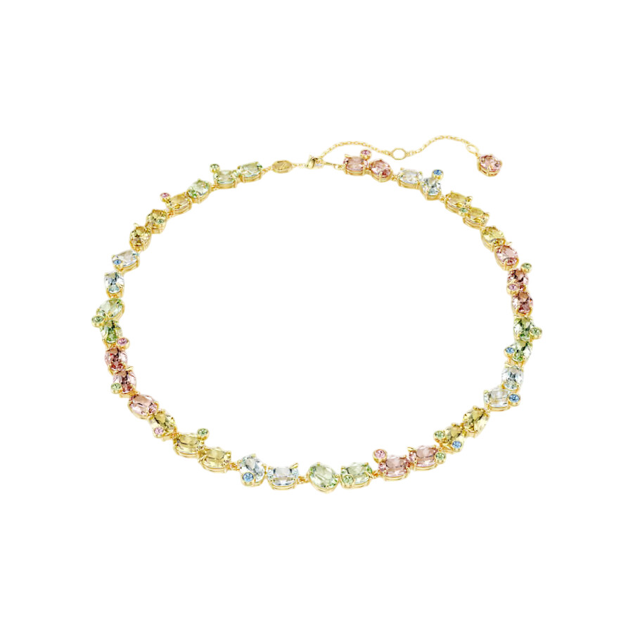 ★SWAROVSKI★ Gema Tennis Gold Tone Necklace 5714836 Swarovski Gema Tennis Mixed Cuts Necklace 5714836
