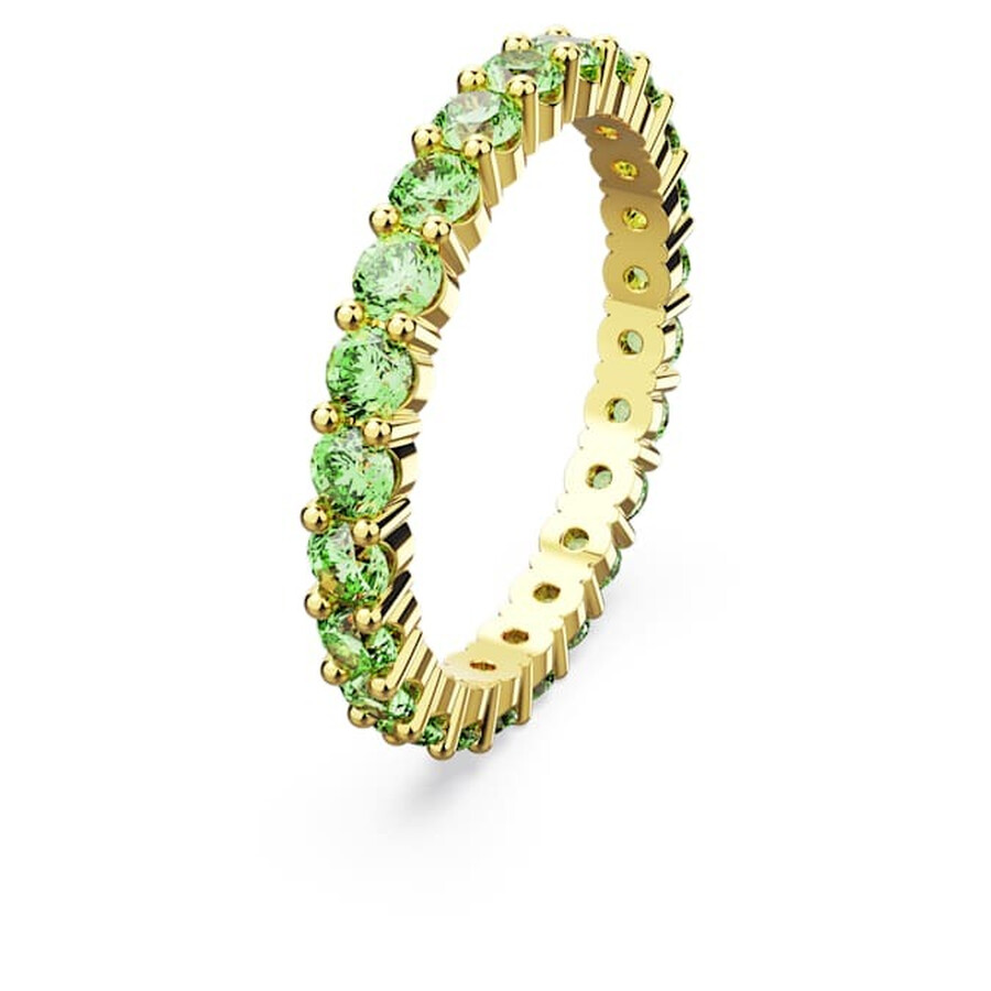 Swarovski Matrix Band Ring Green Gold Shiny Green In Green