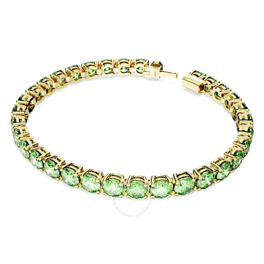 Swarovski Matrix Tennis Bracelet In Green