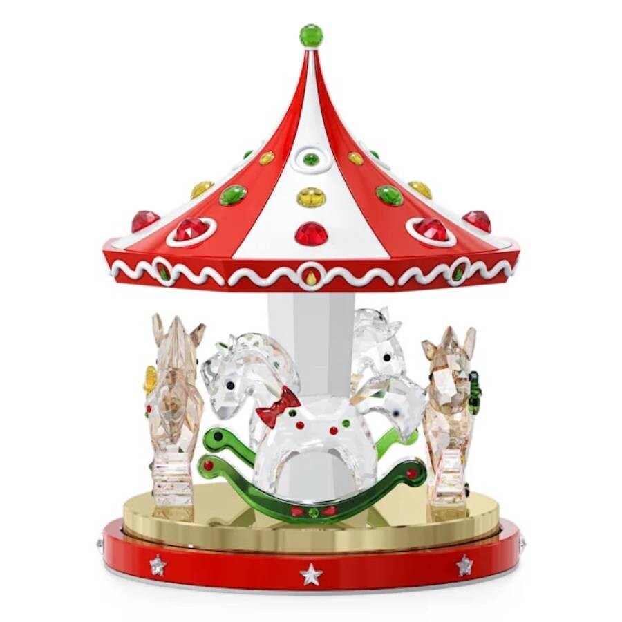 Swarovski Holiday Cheers Rotating Crystal Carousel 5637096