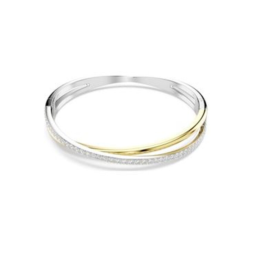 Swarovski Hyperbola Bangle Mixed Plating White In Metallic