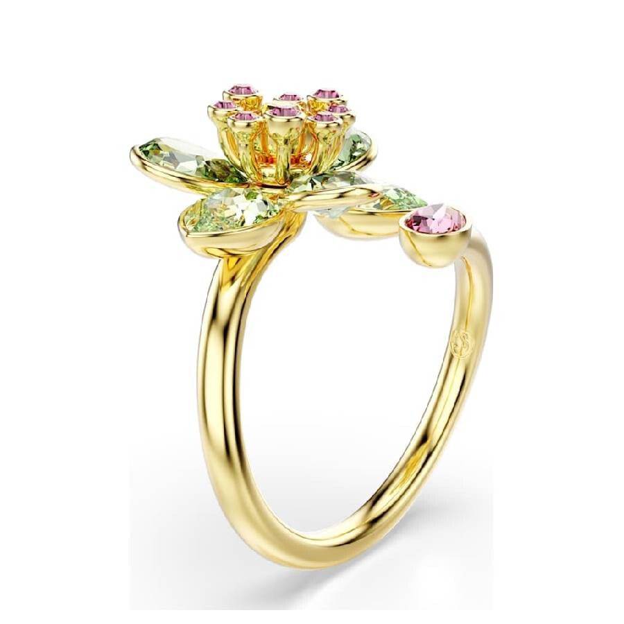 Swarovski Idyllia Flower Motif Crystal Open Ring