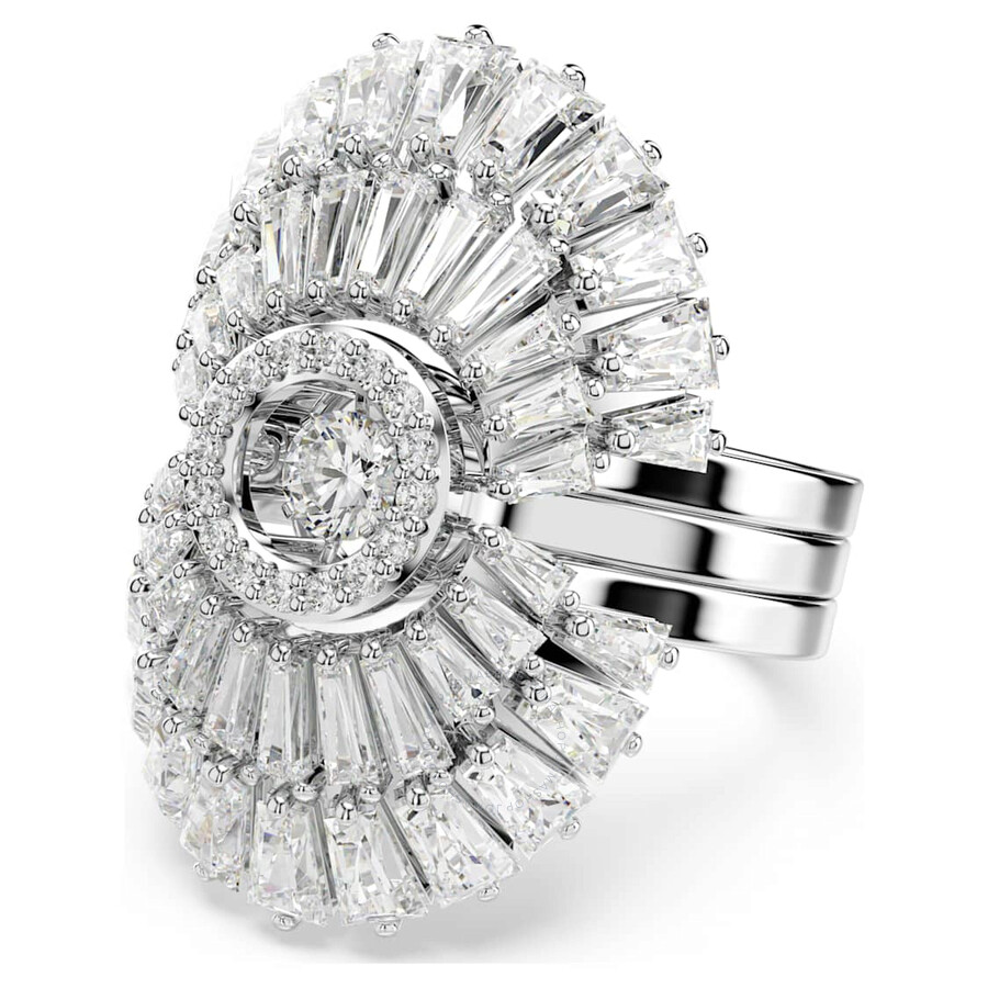 Swarovski Idyllia E Set Of 3 Sd Rhodium Shiny White In White