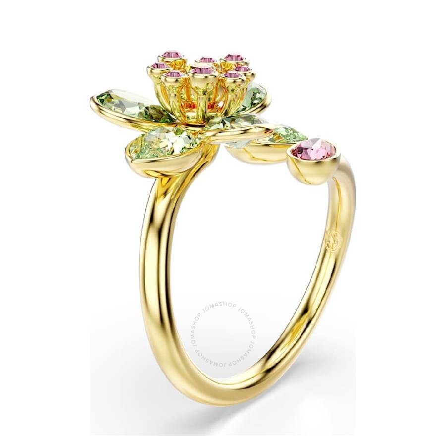 Swarovski Idyllia Flower Motif Crystal Open Ring