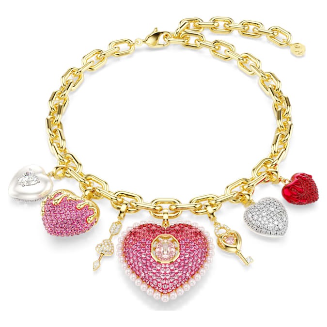 Swarovski Idyllia Heart Key Charm Necklace 5742956 - Jewelry