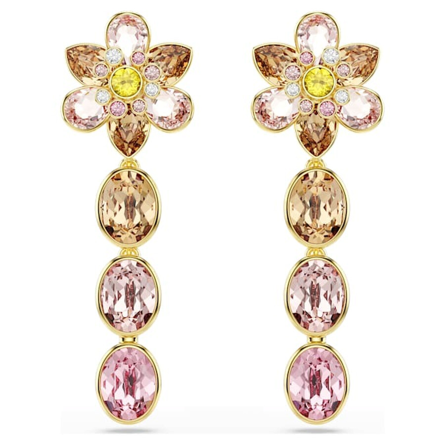 Swarovski Idyllia Multicolored Mixed Cuts Drop Earrings