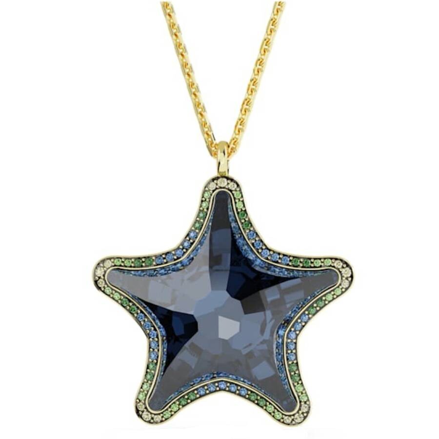 Swarovski Idyllia Scs Starfish Pendant Necklace In Blue