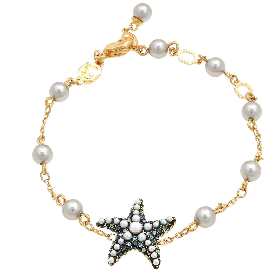 SWAROVSKI直営OUTLET (IDYLLIA) 5684398 Starfishブレスレット Idyllia bracelet, Crystal pearls, Starfish, Multicolored