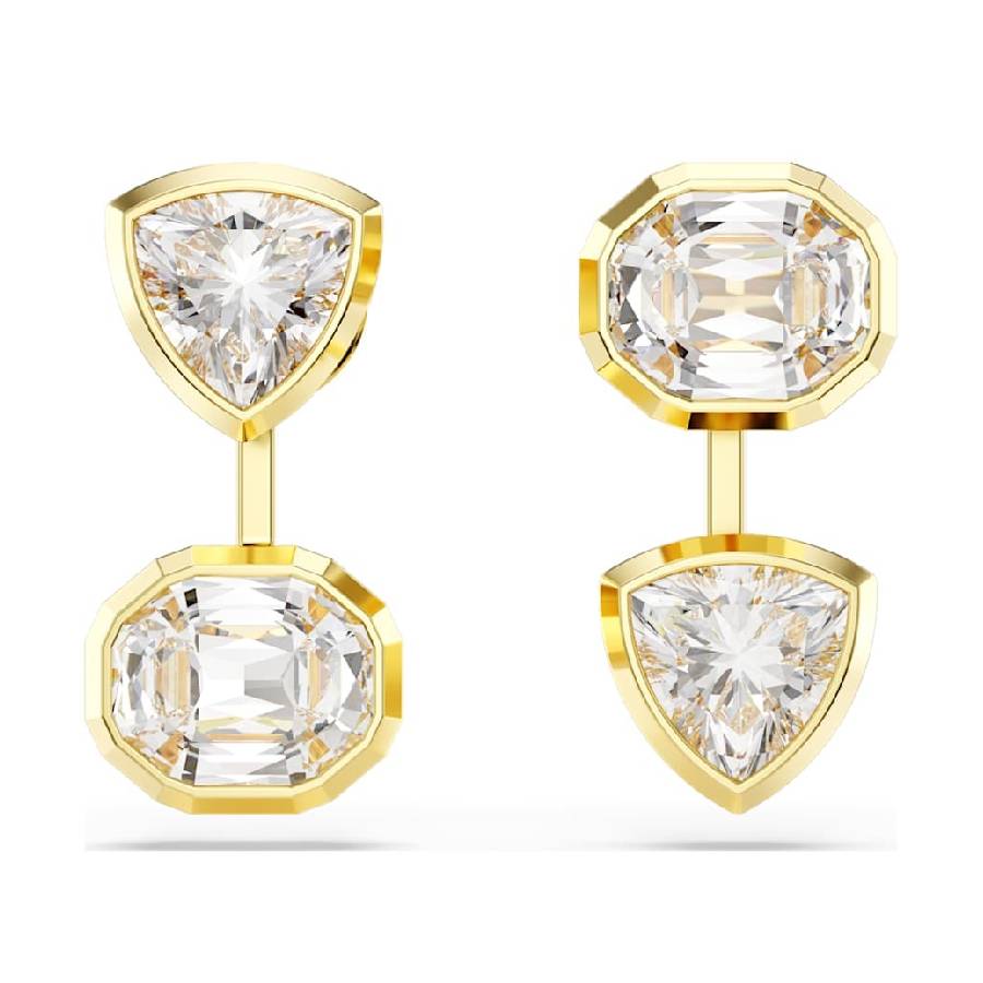Swarovski Imber Gold-Plated Asymmetrical Earrings 5705461