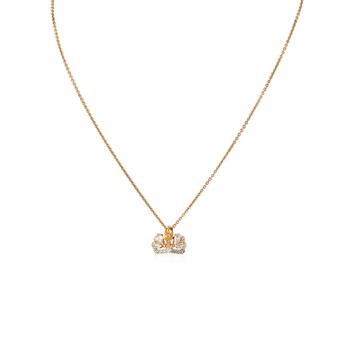 Swarovski Ladies Bee A Queen Necklace, Gold