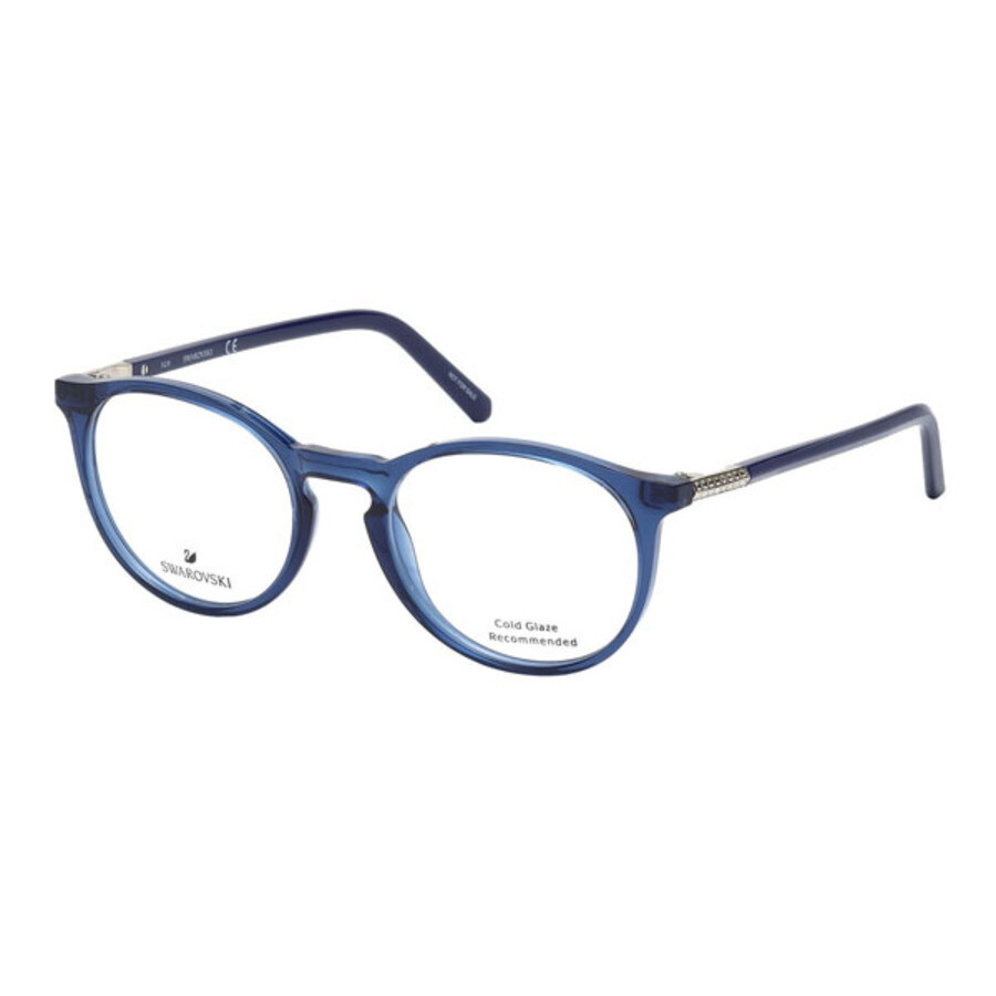 Swarovski Ladies Blue Round Eyeglass Frames SK521709050 664689856190
