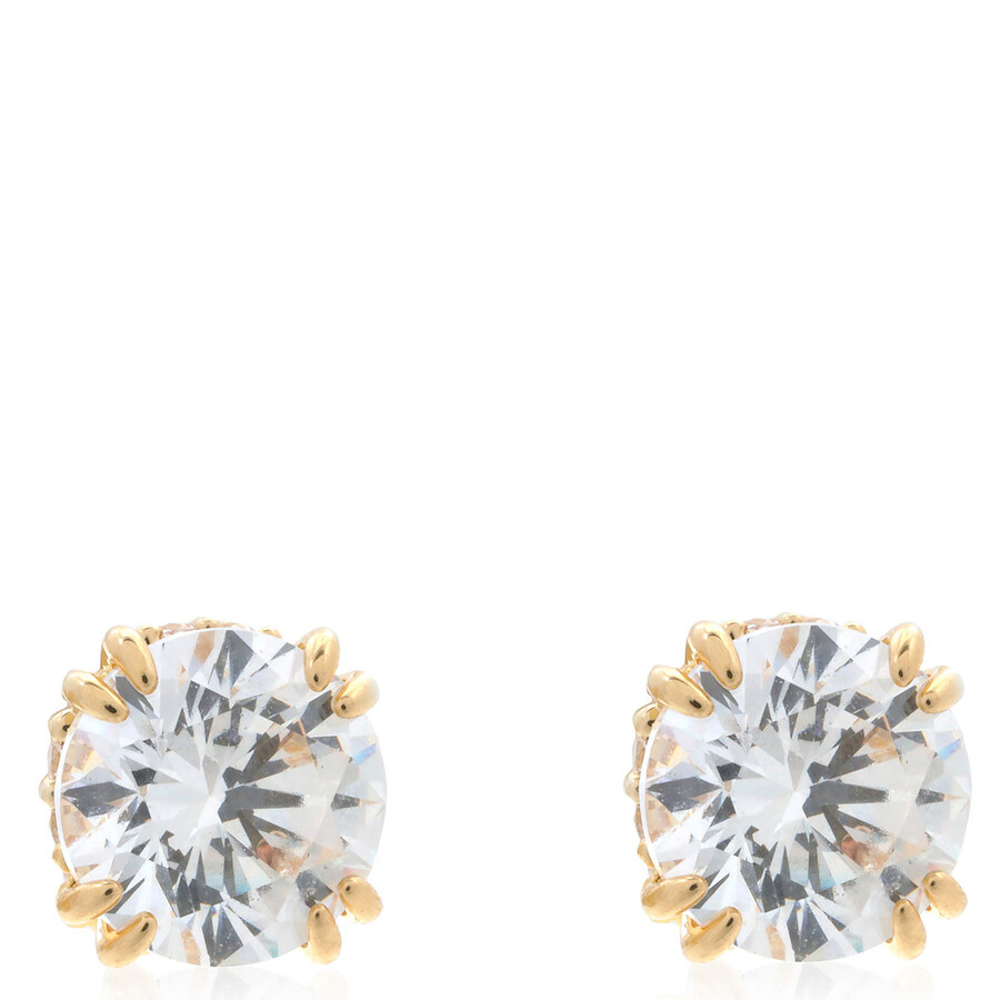 Swarovski Ladies Constella Round Cut Crystal Stud Earrings In White