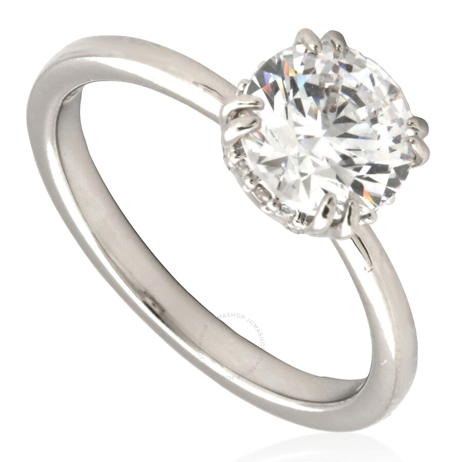 Swarovski Constella Cocktail Ring Round S Rhodium Shiny White White In White