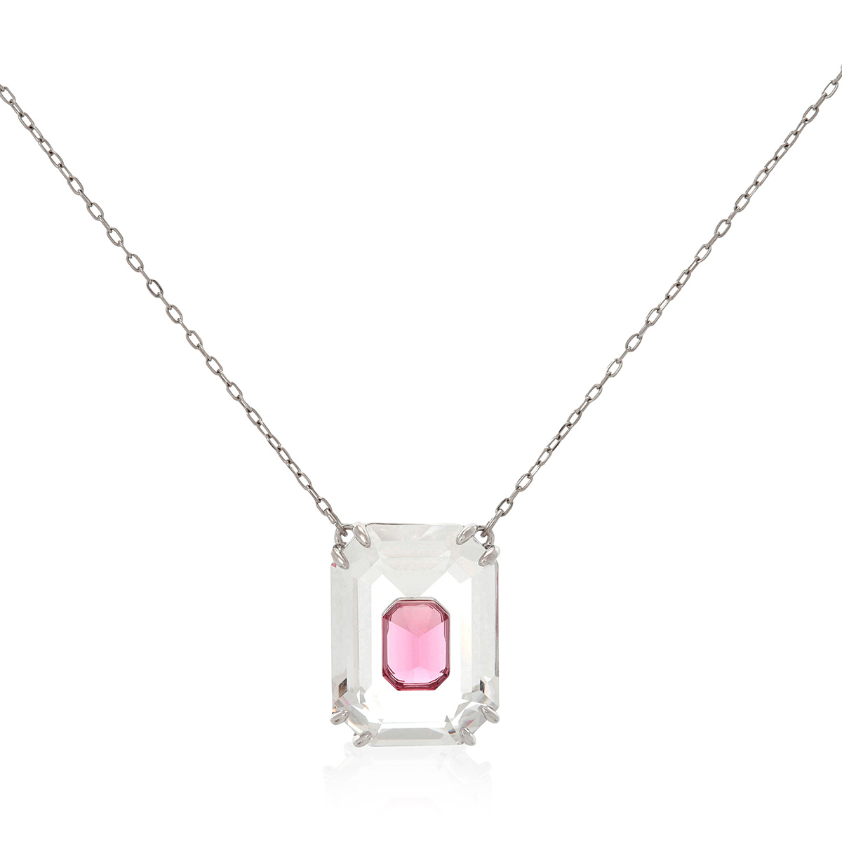 Swarovski Ladies Octagon Cut Chroma Necklace 5608647 9009656086476