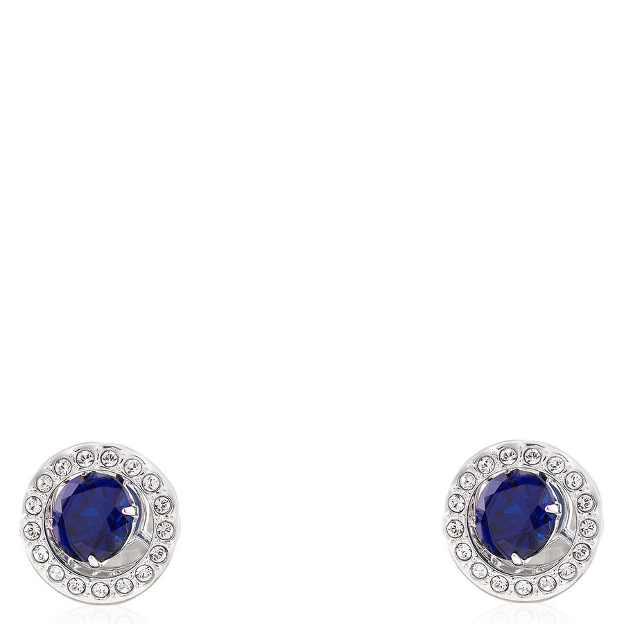 Swarovski Ladies Rhodium Plated Sparkling Dance Dial Up Stud