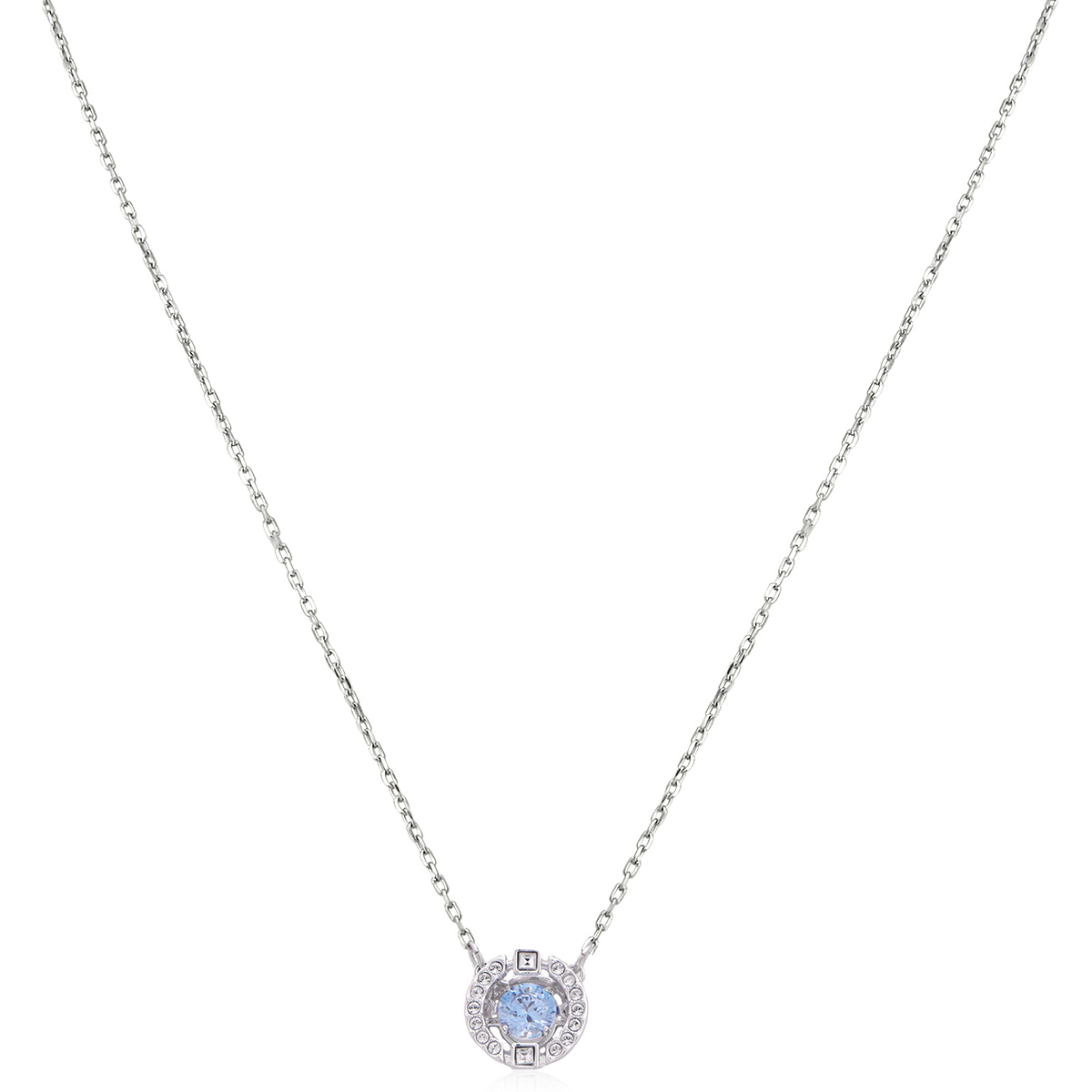 Swarovski Ladies Rhodium Plated Sparkling Dance Necklace 5604195