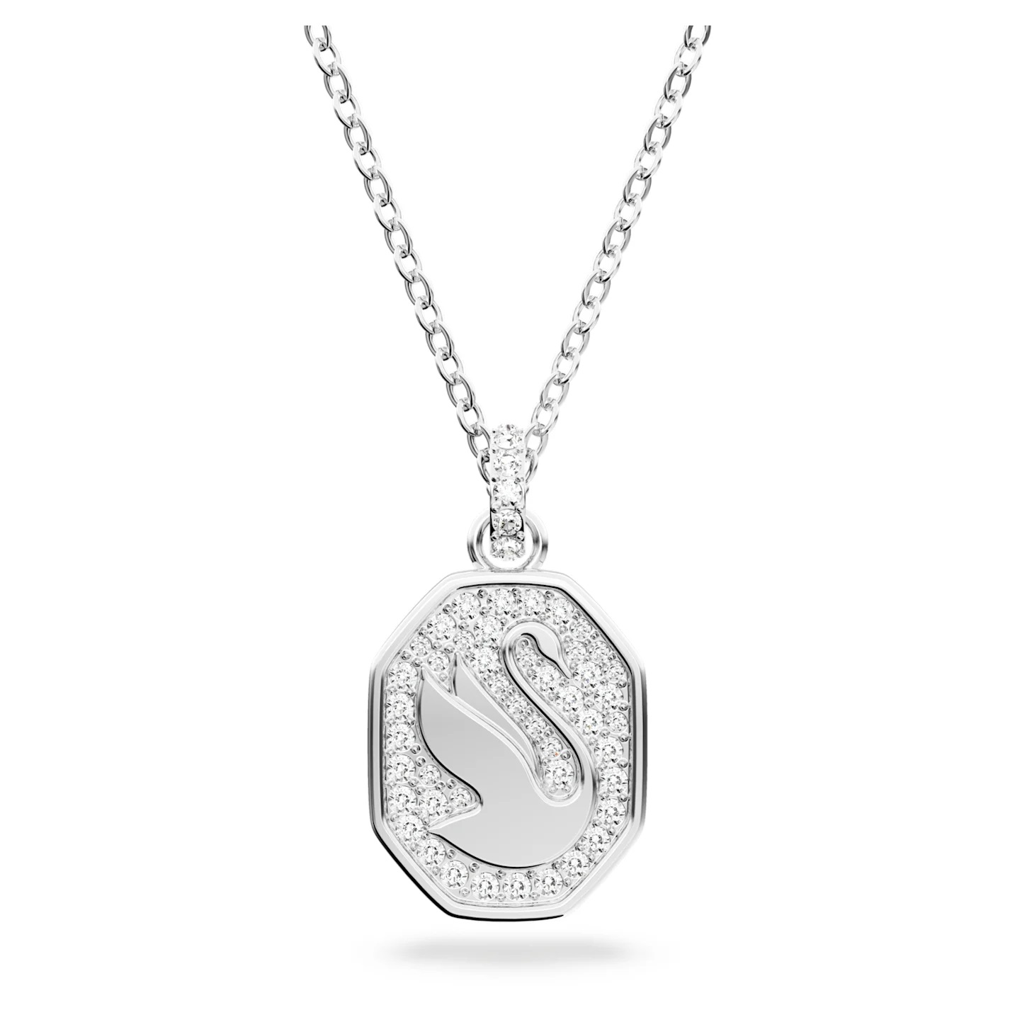 Swarovski Ladies Signum White Swan Pendant Necklace 5621098 ...