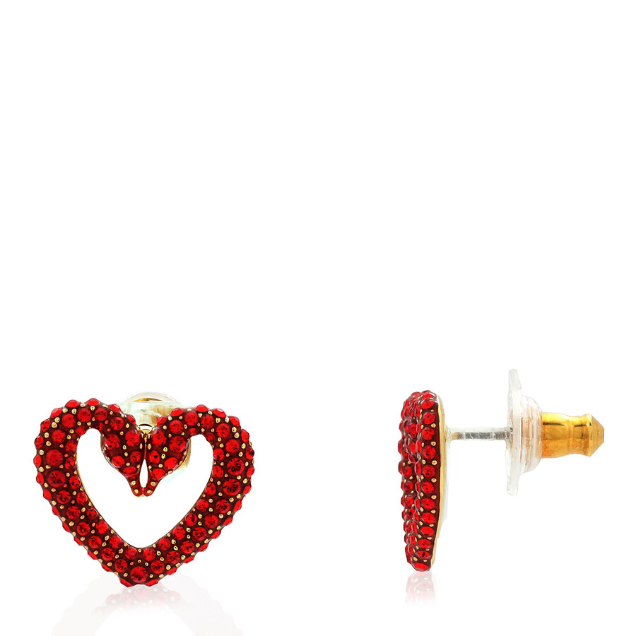 ★US買付・大きめサイズ★Swarovski Sublima Heart イアリング Swarovski Ladies Una Heart Sublima Stud Earrings 5634812