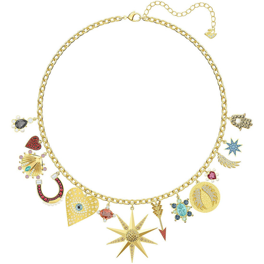 LUCKY GODDESS CHARMS スワロフスキー ネックレス ゴールド Swarovski Lucky Goddess Charms Necklace 5451263 - Jewelry