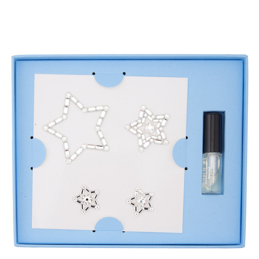 Swarovski Luna Other Body Jewels Rhodium Shiny Crystal In White