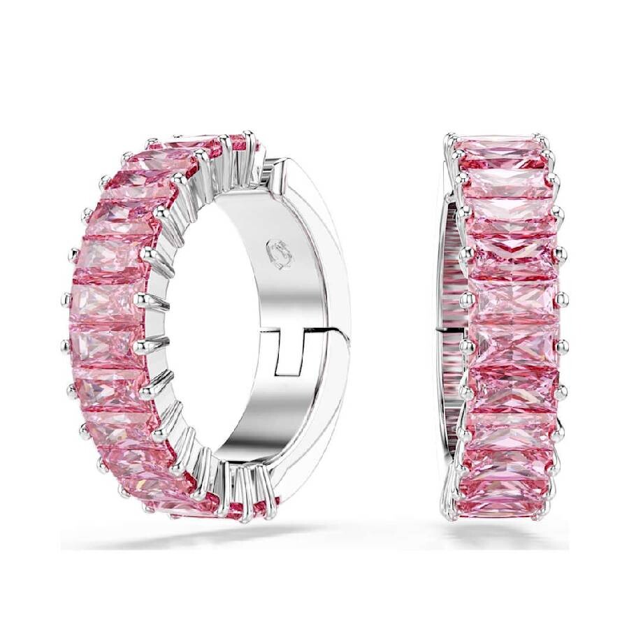 Swarovski Matrix Baguette-cut Cuff Earrings