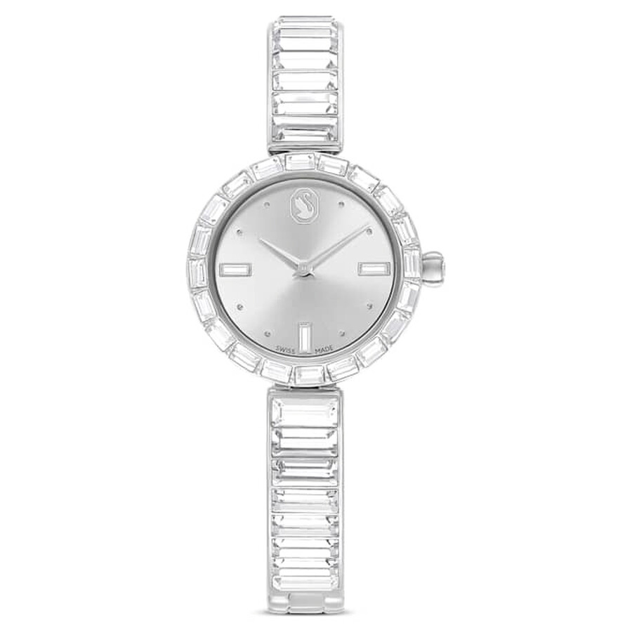 Swarovski シルバー 腕時計 Cosmopolitan ウォッチ, スイス製, メタルブレスレット