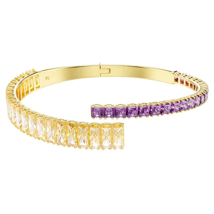 Swarovski Matrix Gold-tone Plated Bangle In Gold