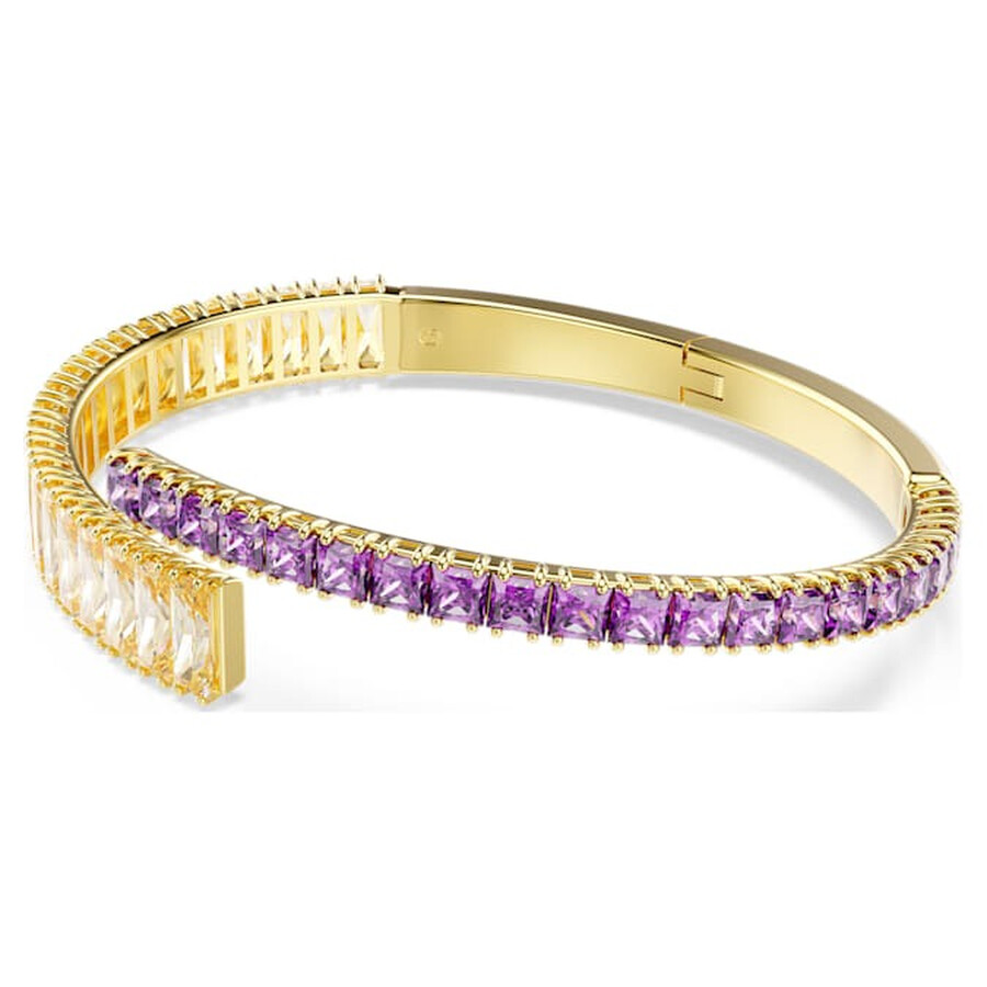 Swarovski Matrix Gold-tone Plated Bangle In Gold
