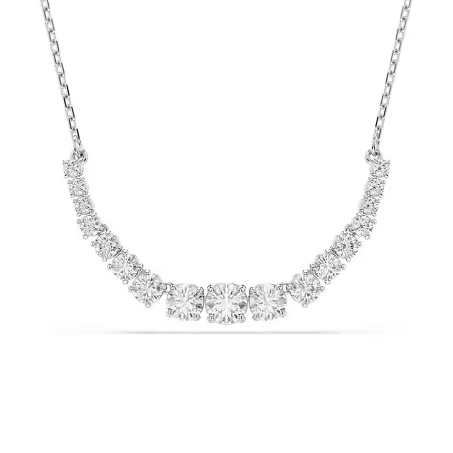 Swarovski Matrix Gradient Of Round Cuts Necklace In White