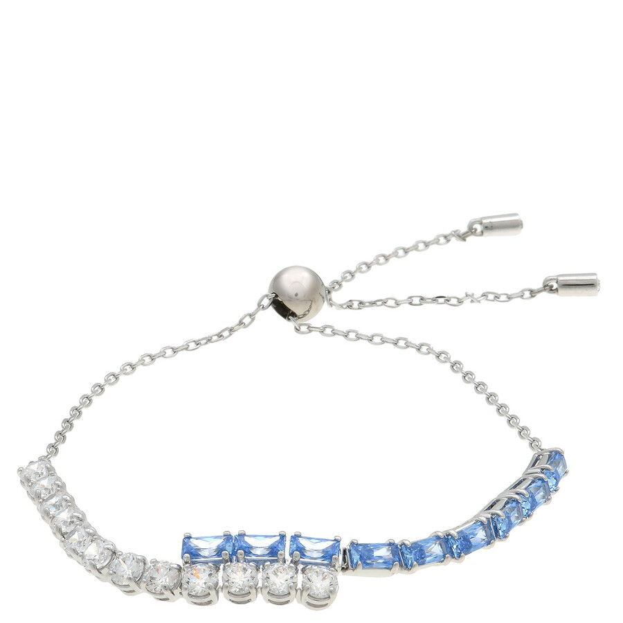 Swarovski Matrix Rhodium Plated Bracelet In Metallic
