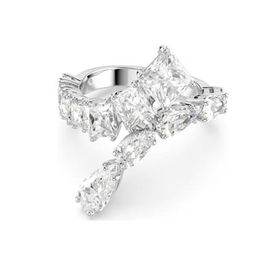 Swarovski Matrix Rhodium Shiny White In Silver Tone