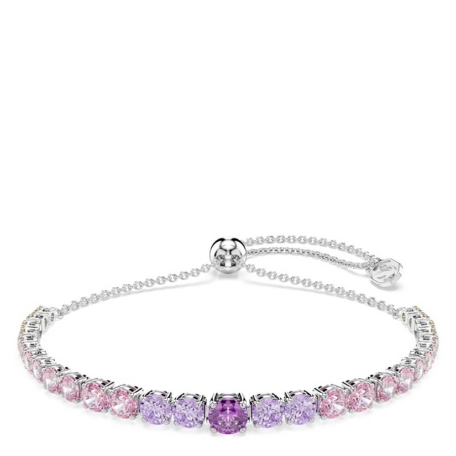 Swarovski オーストリア製クリスタル 5004497 Swarovski Matrix Rhodium-Plated Crystal Bracelet 5751197