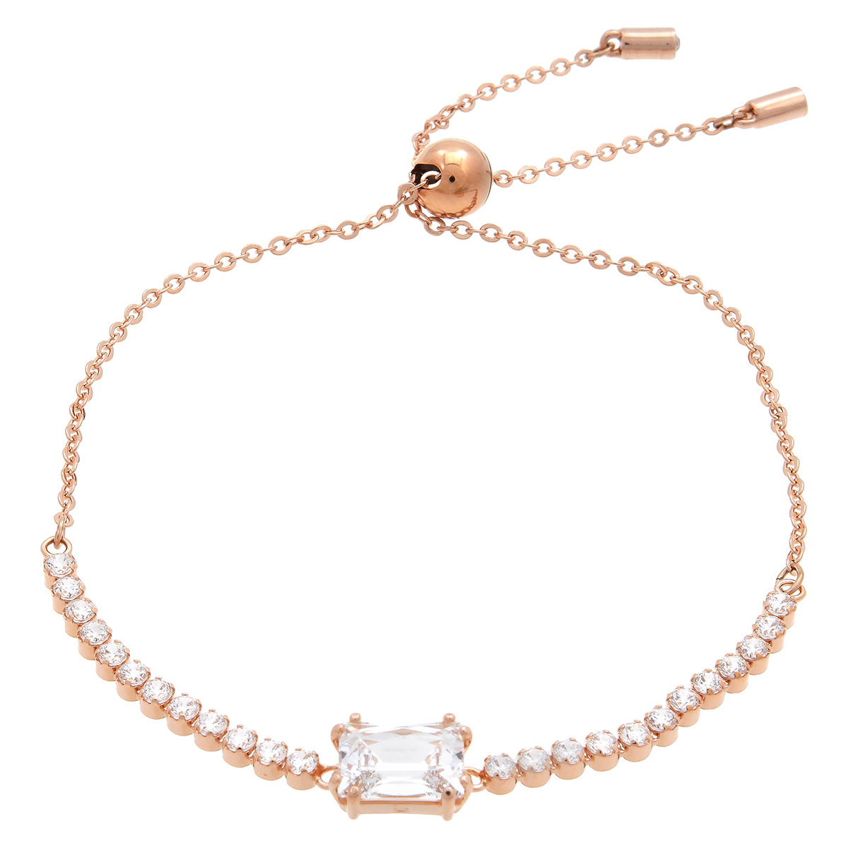 Swarovski Matrix Rose Gold-Tone Tennis Bracelet 5730706