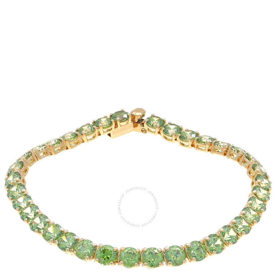 Swarovski Matrix Tennis Bracelet In Green