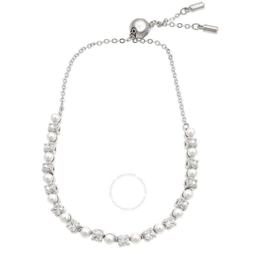 【SWAROVSKI】5689633 Matrix Bracelet NEW 100% Authentic SWAROVSKI White Crystal Pearls Matrix