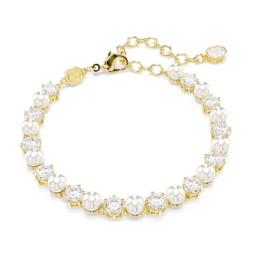 Swarovski Matrix Tennis Bracelet In Gold