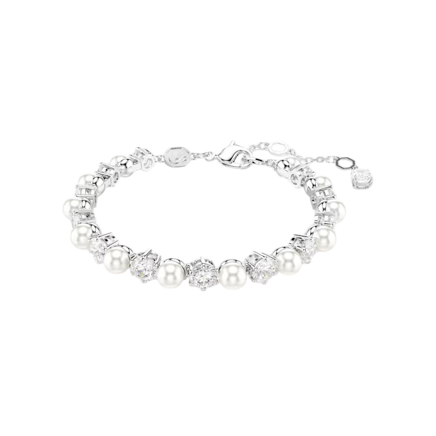 Swarovski Matrix Tennis Bracelet In White