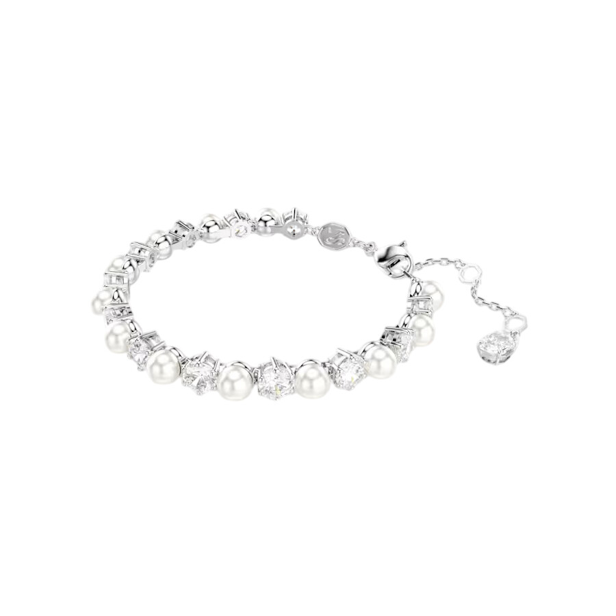 Swarovski Matrix Tennis Bracelet In White