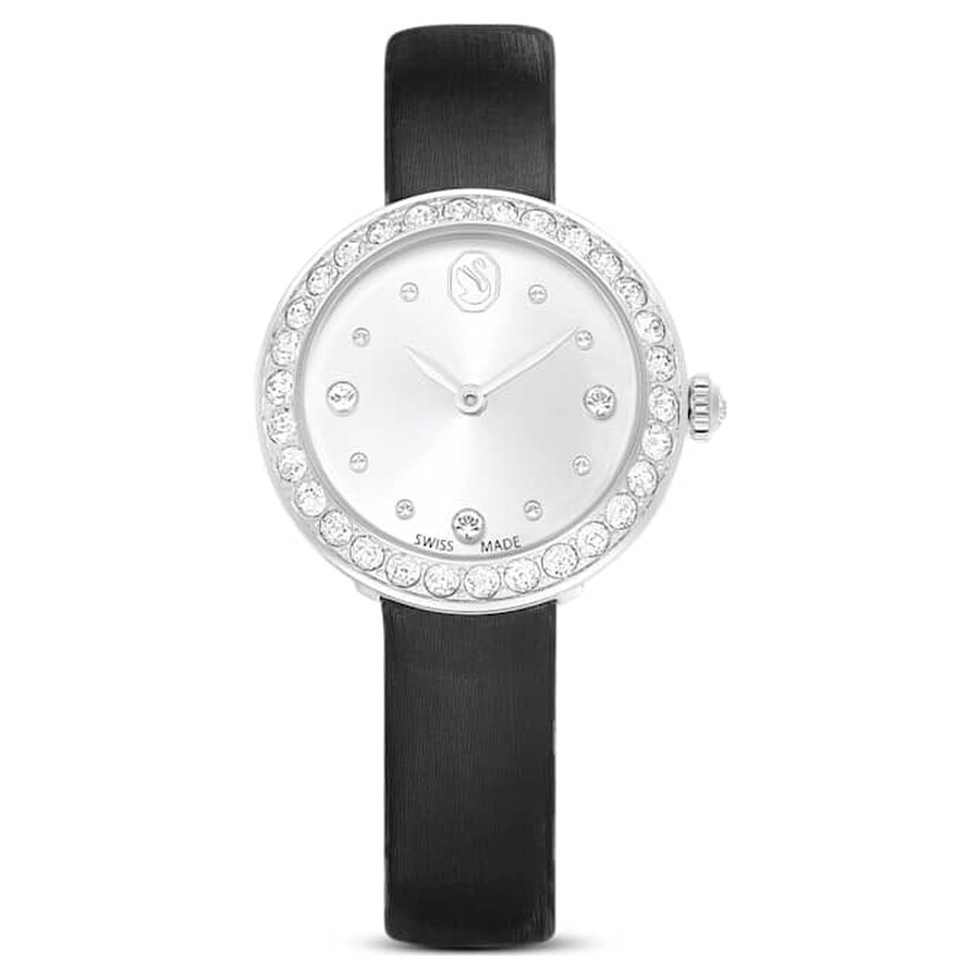 Swarovski Matrix Tennis Quartz Crystal Silver Dial Ladies Watch