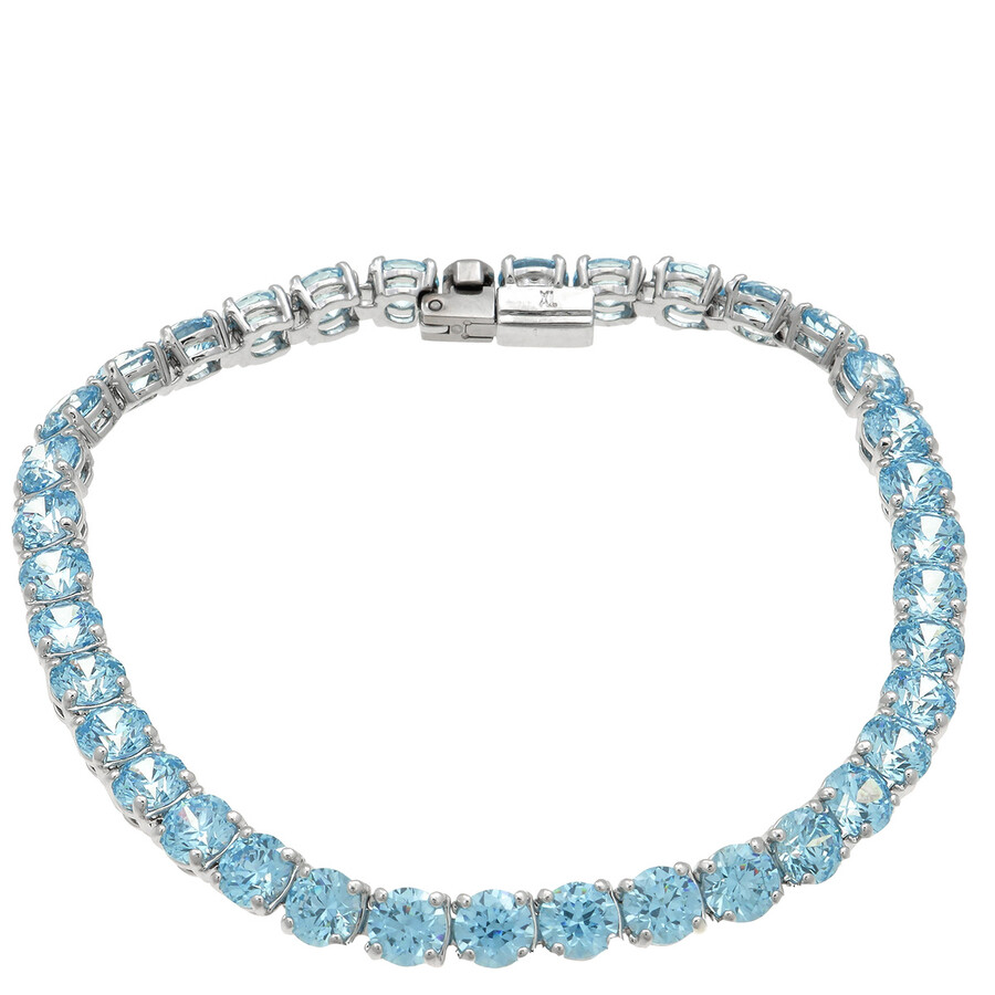 Swarovski Matrix Tennis Armband In Blue