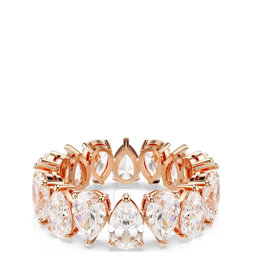 Swarovski Matrix Vittore Ring In Pink/white/rose Gold Tone/gold Tone