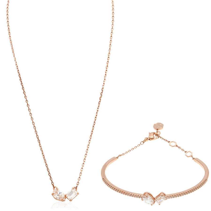 Swarovski Mesmera Set Rose Gold Shiny White In White