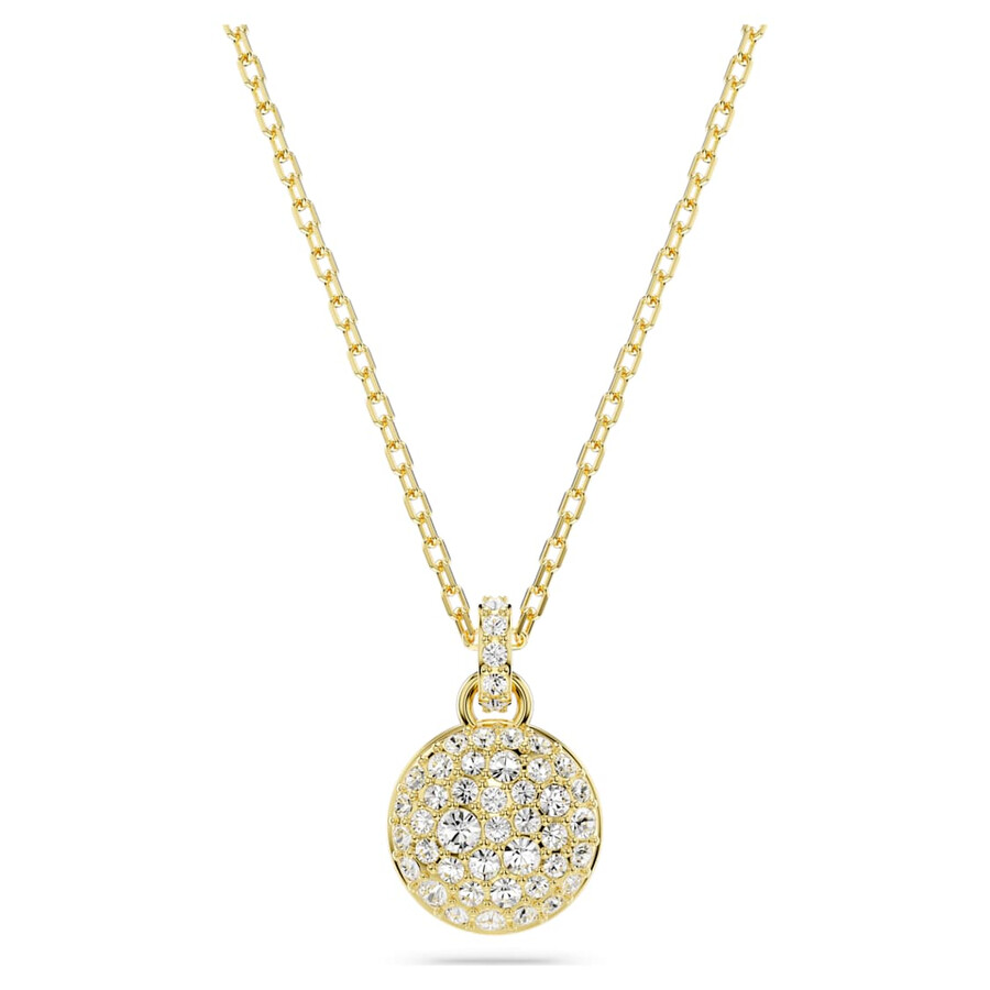 Swarovski Meteora Pendant Small Gold Shiny Crystal In White