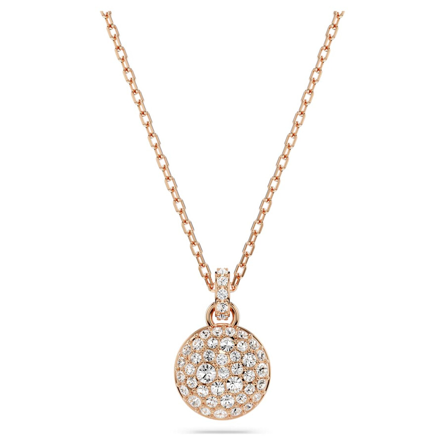 Swarovski Meteora Pendant Small Rose Gold Shiny Crystal In White