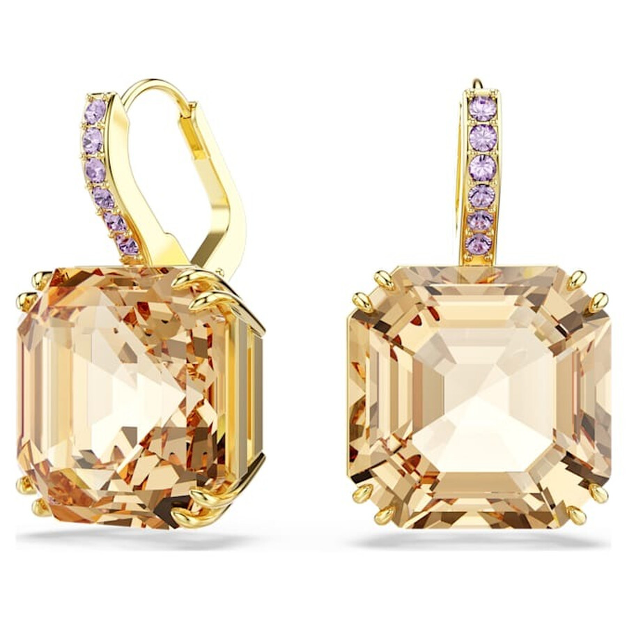 Swarovski Millenia Gold-tone Plated Drop Earrings In Gold