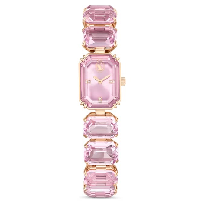 Swarovski Millenia Quartz Crystal Pink Dial Ladies Watch 5630837