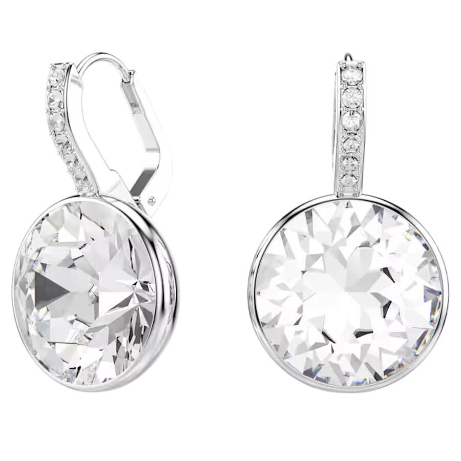 Swarovski Millenia Rhodium Plated Drop Earrings In Metallic