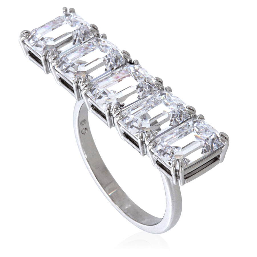 Swarovski Millenia Cocktail Ring ホワイト Swarovski Millenia Cocktail Ring Pear Cut White Rhodium