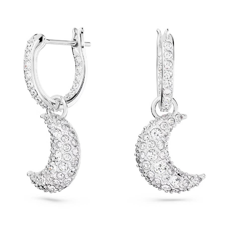 Swarovski Rhodium Plated Lunda Drop Earrings 5666157 191453220296 ...
