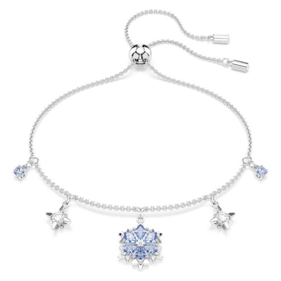 Swarovski Rhodium Plated Snowflake Magic Bracelet In Metallic